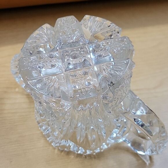 Creamer And Sugar Bowl Sunburst, Vintage Indiana Pressed glass. - Picture 10 of 11